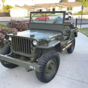1944 Willys Jeep MB Fully Restored Arizona Rust Free car. Runs Well. WW2