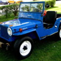 1946 CJ2 4WD Military Jeep,New BluePaint/Black Int,4 Cyl,3 Speed,New Tires/Tubes