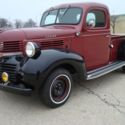 1946 Dodge pickup step side wood bed 6cyl manual 4 speed restored