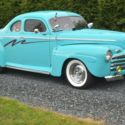 1946 FORD BUSINESS COUPE CUSTOM, CHOPPED 4&#034;, 400 CHEVY, A/C, AUTO, LEADSLED.