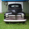 1946 PLYMOUTH SPECIAL DELUXE COUPE RAT ROD-- HOT ROD BLACK PAINT--6 CYL,3SPEED