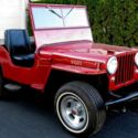 1946 Willy&#039;s CJ2A Jeep Red/blk 4WD Open Top,Off-frame Resto Manual,4 Cyl,Radials