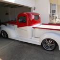 1946,chevy,truck,1/2 ton,red white ext.auto,a/c,gps,sirrus xm,bucket seats,conso