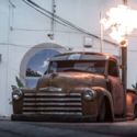 1947 CHEVROLET 3100 PICKUP-RATROD CUSTOM-FLAME THROWER-BAGGED-STRIPPER POLE