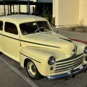 1947 Ford 2 Dr Sedan, 302 Auto, AC, PS, Mustang II front Power Disc brakes, Nice