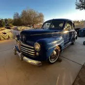 1947 Ford Super Deluxe Coupe Blue