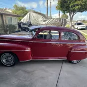 1947 Ford Super Deluxe Coupe Red