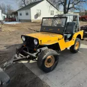 1947 Jeep CJ Yellow 4WD Manual