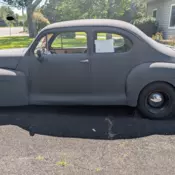 1947 Lincoln Zephyr Coupe Black Coupe Hot Rod