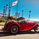 1947 MG TC Roadster Convertible Red RWD Manual tan