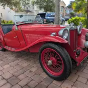 1947 MG TC Roadster Convertible Red