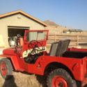 1947 Willys CJ2A Jeep with Metal Hard Top