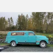 1948 Chevy Thriftmaster panel van in excellent solid condition.