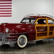 1948 Chrysler Town & Country Sedan 198 Miles Mahogany 4107cc Inline 6 3-Speed M