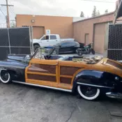 1948 chrysler town and country with custom chassis and Hemi engine
