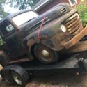 1948 FORD  F1 PICKUP SHORT BED. ORIGINAL 6 CYL FLAT HEAD. RUNS GOOD. 3 SPEED.