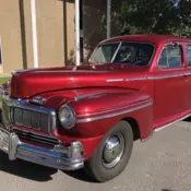 1948 Mercury Eight Red Some restored interior