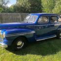 1948 Mercury sedan Flathead Dual Carbs Headers VERY NICE Great Driver Blue SHARP