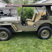 1948 Willys CJ-2A Convertible Green