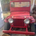 1948 Willys Jeepster Coupe Red 4WD Manual tut