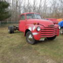 1949 Chevrolet Delux Cab  on an 87 Crew chassis