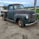 1949 Chevy 3100 Short Box Pickup Truck North Dakota Original patina barn find