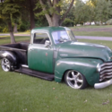 1949 chevy 3100 truck slammed 355 sbc automatic 350 transmission