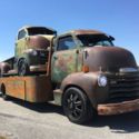 1949 COE Chevrolet cab over engine rat rod hauler patina duramax 5 window wedge