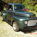 1949 f1 ford pickup, spruce green, restored, 1986 5.0 mtr w/C-4 tranmission