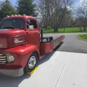 1949 f5 ford coe truck car hauler