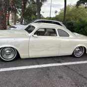 1949 Ford Custom Coupe White