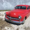 1949 RED MERCURY SEDAN SHAVED SKIRTED SLICK BEAUTIFUL CAR