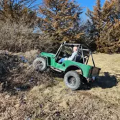 1949 Willys CJ-3A Pickup Green 4WD Manual