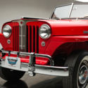 1949 Willys Jeepster  4 Cyl 3 Speed Automatic  Red
