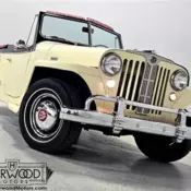 1949 Willys Jeepster Convertible 10086 Miles Cream Yellow Convertible 149 cubic