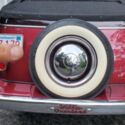 1949 Willys Jeepster Convertible Red RWD Automatic