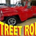 1949 Willys Jeepster Hot Rod 2500 Miles Red  302 Automatic