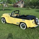 1949 Willys Jeepster Overlander 4 cyl 3sp with OD 8495 Miles Yellow Convertible