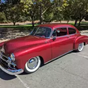 1950 Chevrolet Fleetline Fitec FI, 4-wheel disk, Automatic, Dakota digital dash