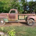 1950 CHEVROLET PICKUP ONE TON 9 FOOT BOX HOIST CORNER WINDOWS