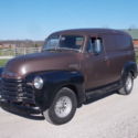 1950 CHEVY PANEL DELIVERY TRUCK, ORIGINAL, 216, 4 SPEED