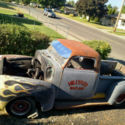 1950 chevy truck rat rod mad max style chopped top suicide doors
