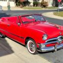 1950 Ford Custom Deluxe Convertible Red RWD Manual Deluxe