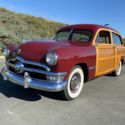 1950 Ford Custom Deluxe Woody  11735 Miles Burgundy Station Wagon  3 Speed O/D