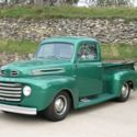 1950 FORD F-1 PICKUP  10350 Miles GREEN V-8 -P/S-P/B-AC 8 cyl 5 Speed Auto