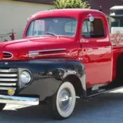 1950 Ford F100 Pickup Red