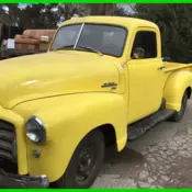 1950 GMC 100 6-Cylinder Wood Bed Floor Original Gauges