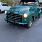 1950 GMC 5 Window 100 Series  Pickup Fully Restored in Morat Green