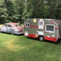 1950 Mercury with White River Retro 155 camper