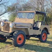 1950 Willys CJ-3A Brown